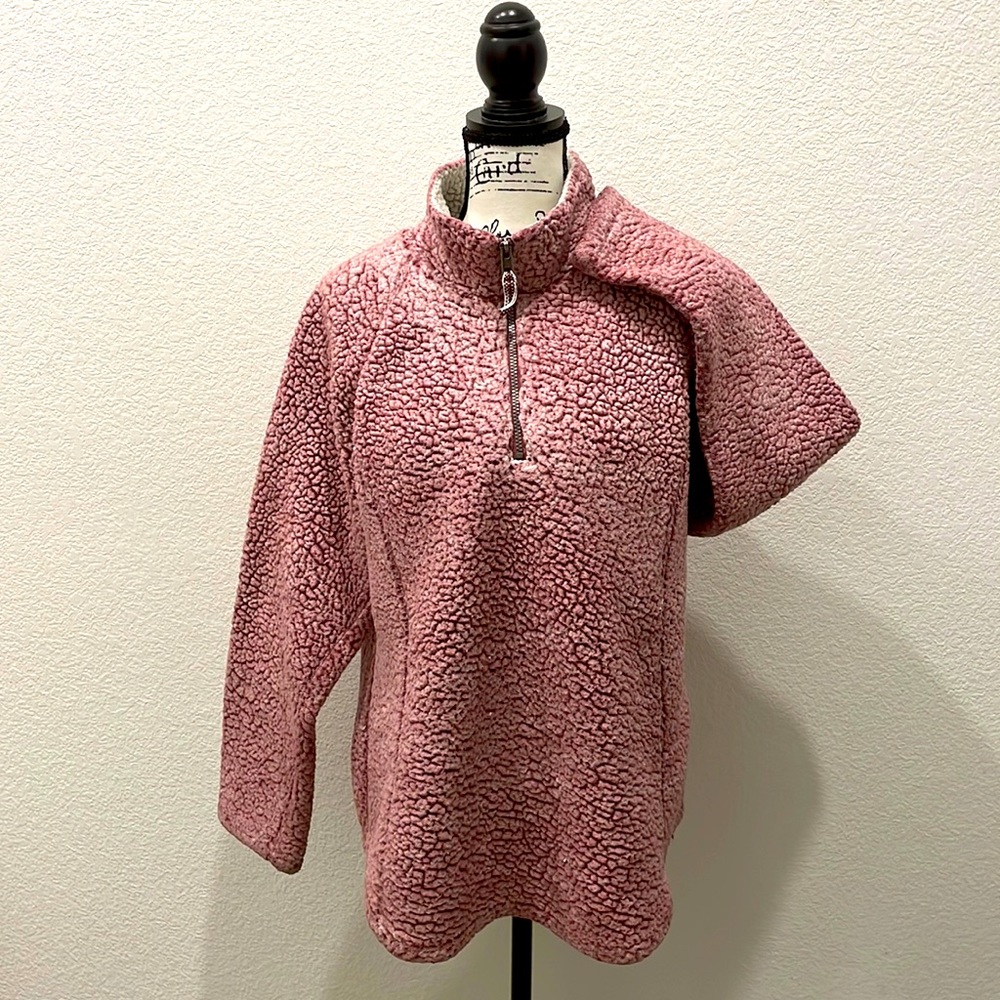 ⭐️FREE WITH VS BRA PURCHASE⭐️Cozy Sherpa Pink XXL Sweater - Picture 1 of 4